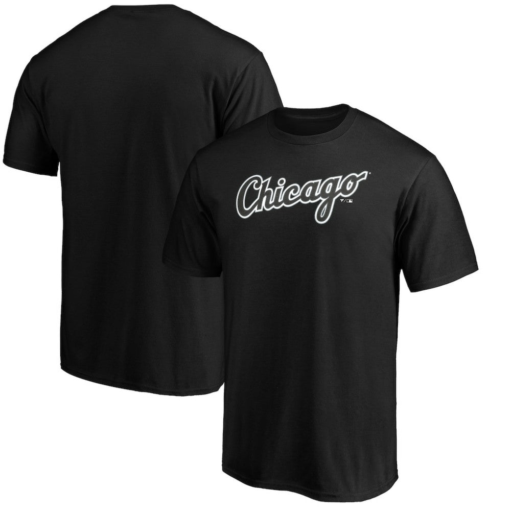 Chicago White Sox Official Wordmark T-Shirt - Black T-shirts