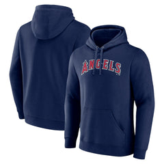 Los Angeles Angels Official Wordmark Pullover Hoodie - Navy Hoodies