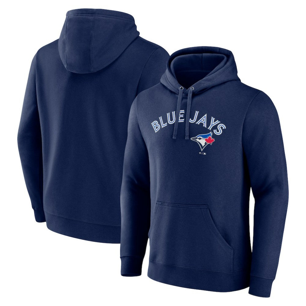 Toronto Blue Jays Official Wordmark Pullover Hoodie - Navy Hoodies
