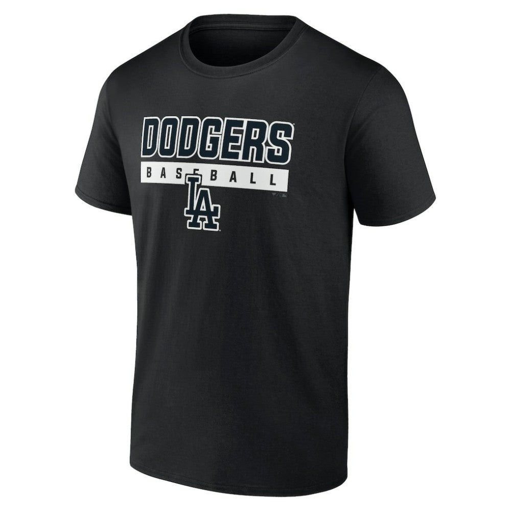Los Angeles Dodgers In The Mitt T-Shirt - Black T-shirts
