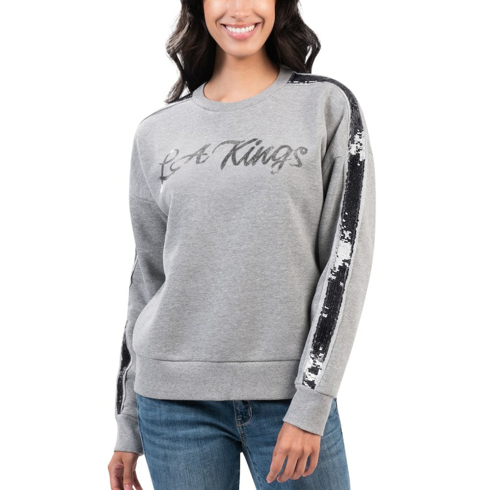 Los Angeles Kings G-III 4Her by Carl Banks Women's Penalty Box Pullover Sweatshirt - Gray | US 200115833