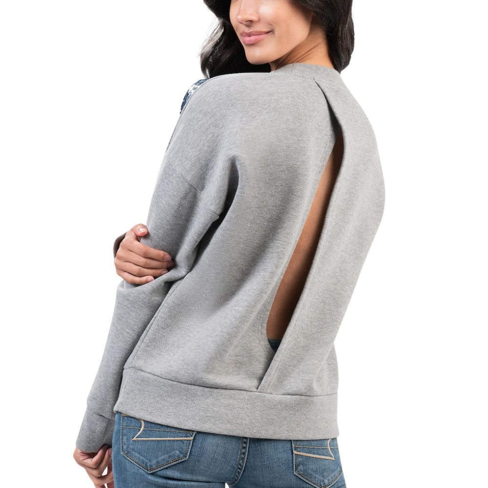 Nashville Predators G-III 4Her by Carl Banks Women's Penalty Box Pullover Sweatshirt - Gray | US 200115834