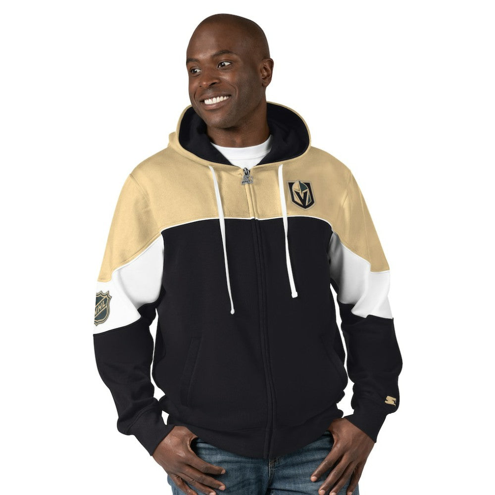 Vegas Golden Knights Starter Power Forward Full-Zip Hoodie - Black/Gold | US 200115869