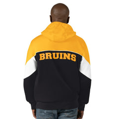 Boston Bruins Starter Power Forward Full-Zip Hoodie - Black/Gold | US 200115874