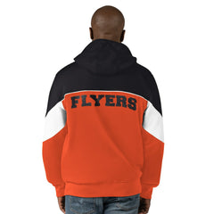 Philadelphia Flyers Starter Power Forward Full-Zip Hoodie - Black/Orange | US 200115894