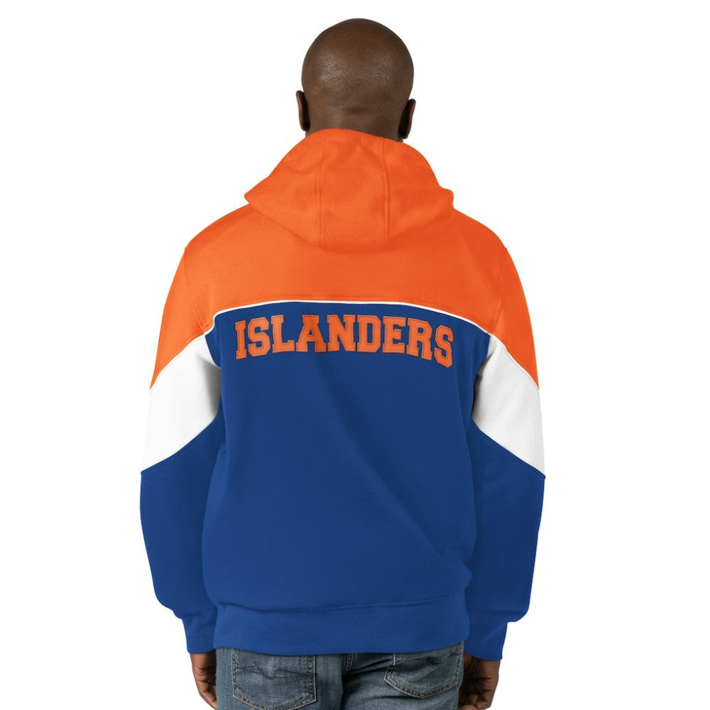 New York Islanders Starter Power Forward Full-Zip Hoodie - Royal/Orange | US 200115900