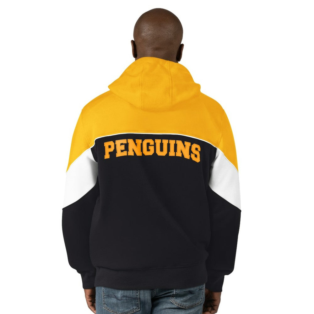 Pittsburgh Penguins Starter Power Forward Full-Zip Hoodie - Black/Gold | US 200115902