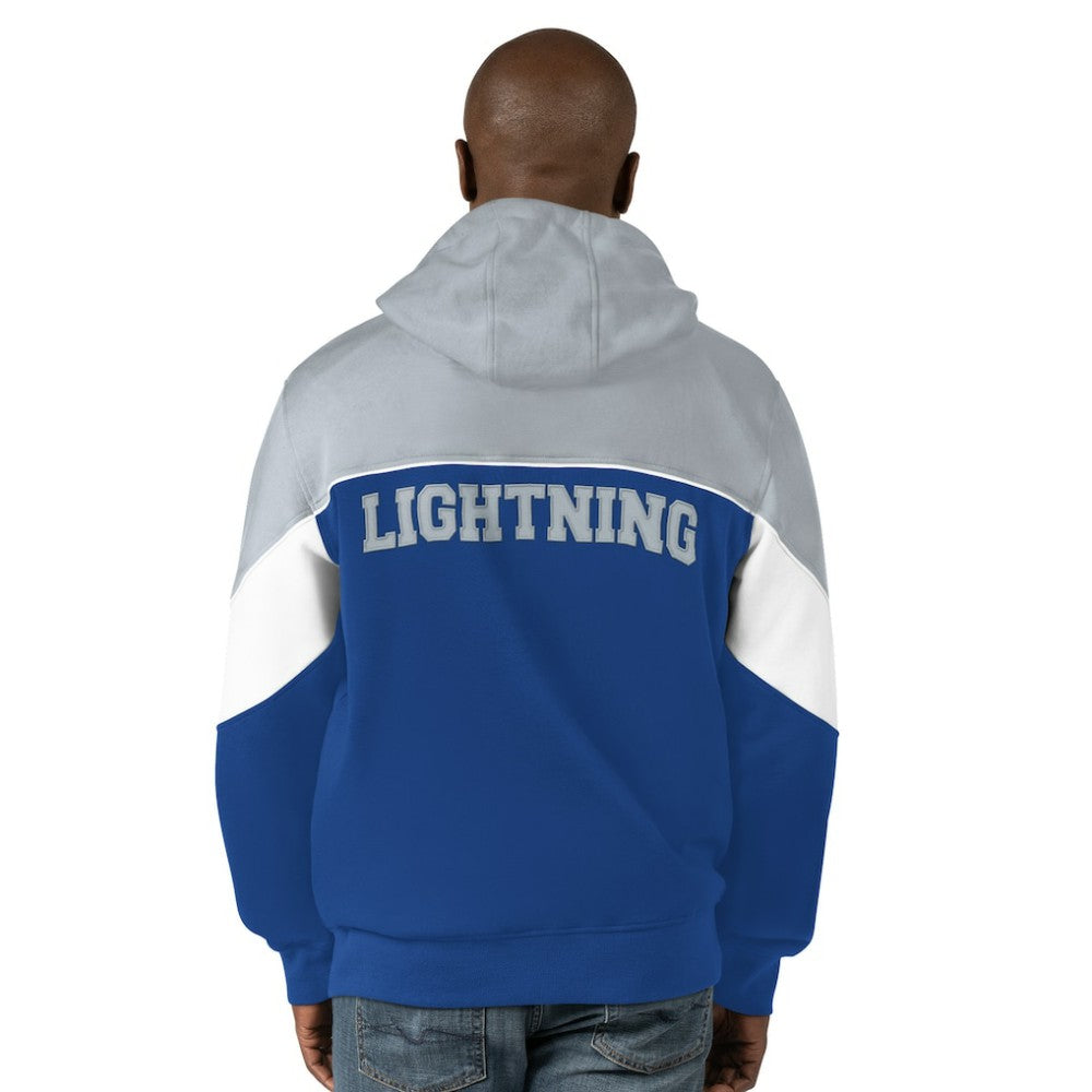 Tampa Bay Lightning Starter Power Forward Full-Zip Hoodie - Blue/Gray | US 200115914