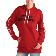 Chicago Blackhawks G-III 4Her by Carl Banks Women's Overtime Pullover Hoodie - Red | US 200115955