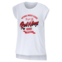 Detroit Red Wings WEAR by Erin Andrews Women's Domestic Tank Top - White | US 200116092