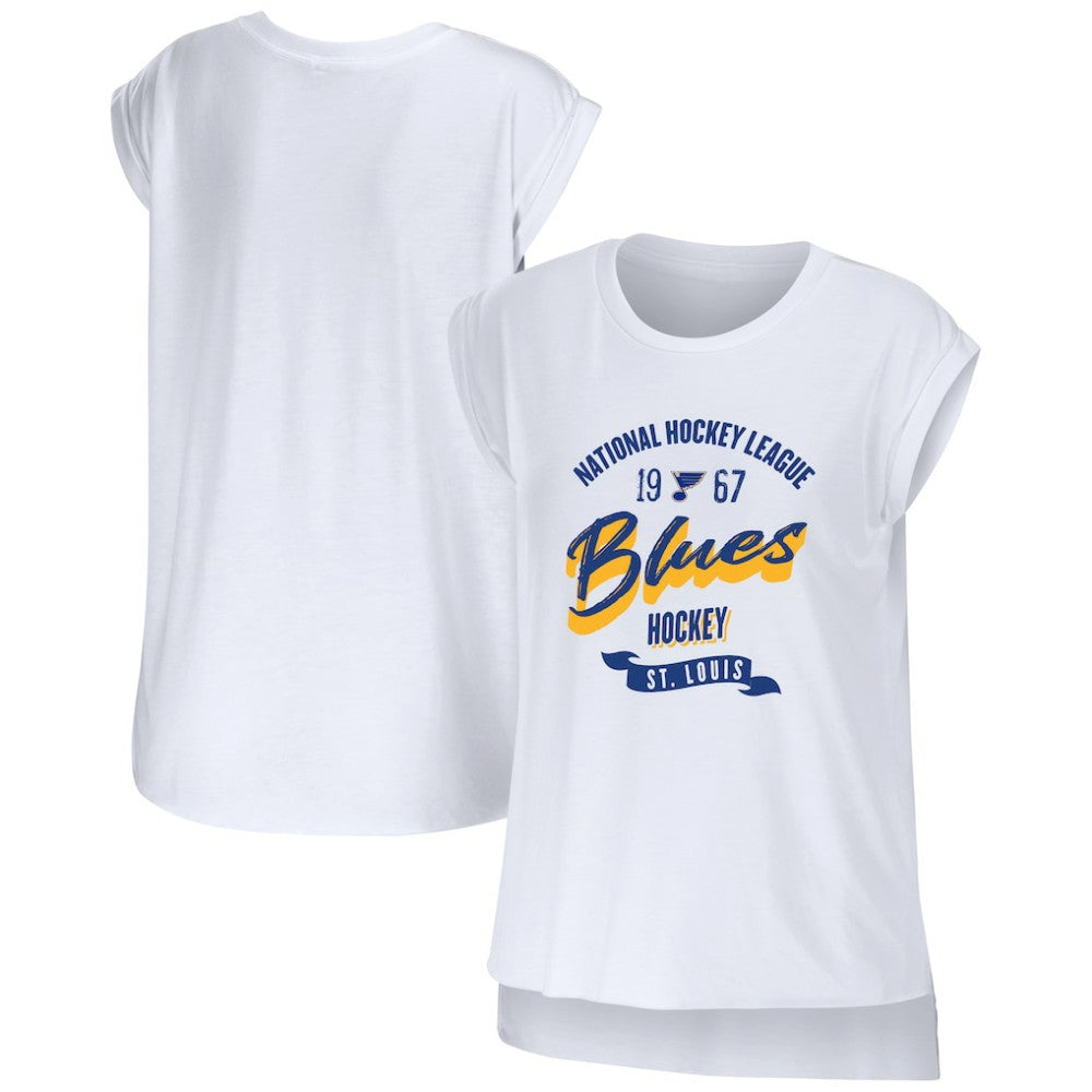 St. Louis Blues WEAR by Erin Andrews Women's Domestic Tank Top - White | US 200116095