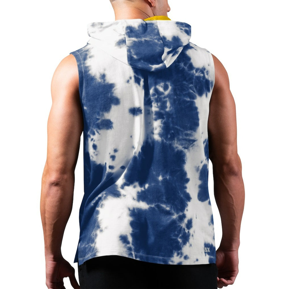 Los Angeles Rams MSX by Michael Strahan Resistance Sleeveless Pullover Hoodie - Royal Hoodies