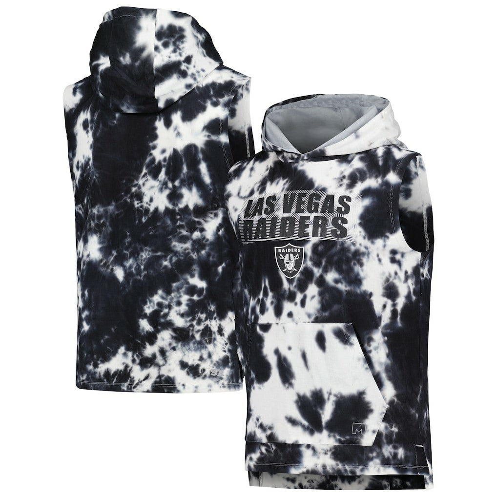 Las Vegas Raiders MSX by Michael Strahan Resistance Sleeveless Pullover Hoodie - Black Hoodies