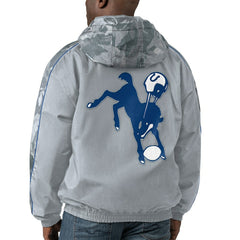 Indianapolis Colts Starter Thursday Night Gridiron Throwback Full-Zip Jacket - Gray Jackets