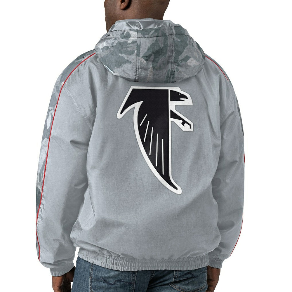 Atlanta Falcons Starter Thursday Night Gridiron Throwback Full-Zip Jacket - Gray Jackets