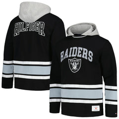 Las Vegas Raiders Tommy Hilfiger Ivan Fashion Pullover Hoodie - Black Hoodies