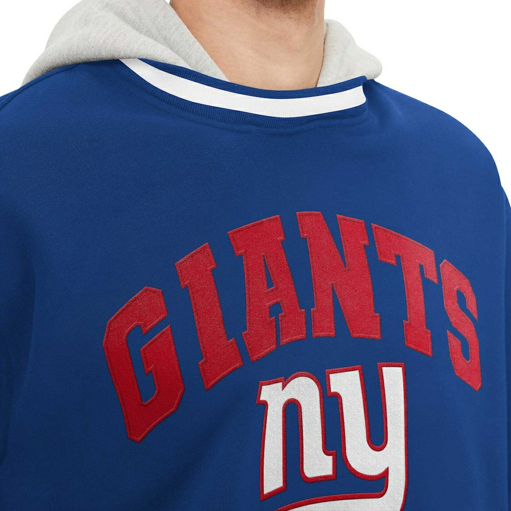 New York Giants Tommy Hilfiger Ivan Fashion Pullover Hoodie - Royal Hoodies