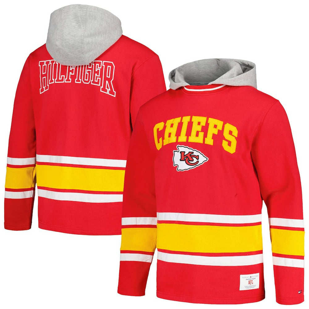 Kansas City Chiefs Tommy Hilfiger Ivan Fashion Pullover Hoodie - Red Hoodies