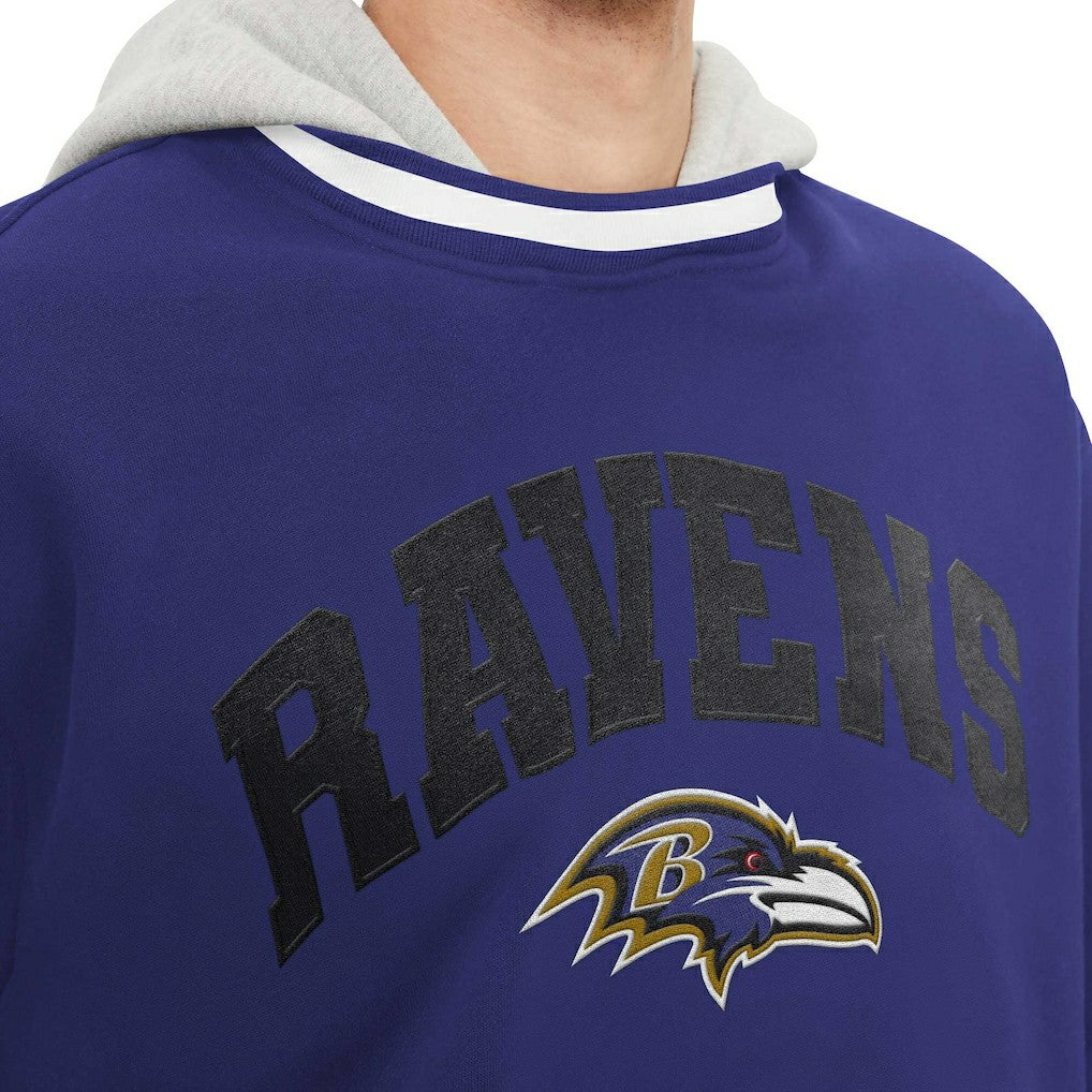 Baltimore Ravens Tommy Hilfiger Ivan Fashion Pullover Hoodie - Purple Hoodies
