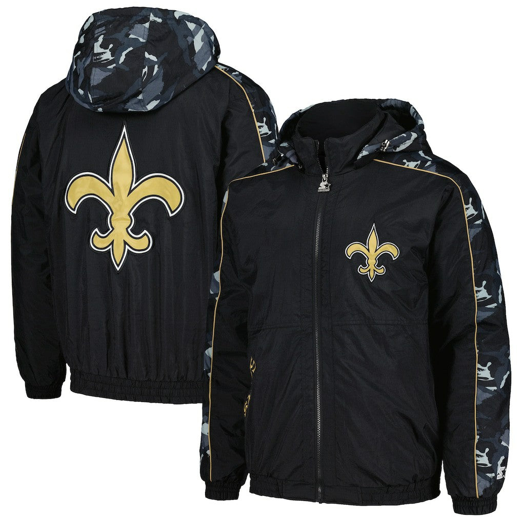 New Orleans Saints Starter Thursday Night Gridiron Full-Zip Hoodie - Black Hoodies