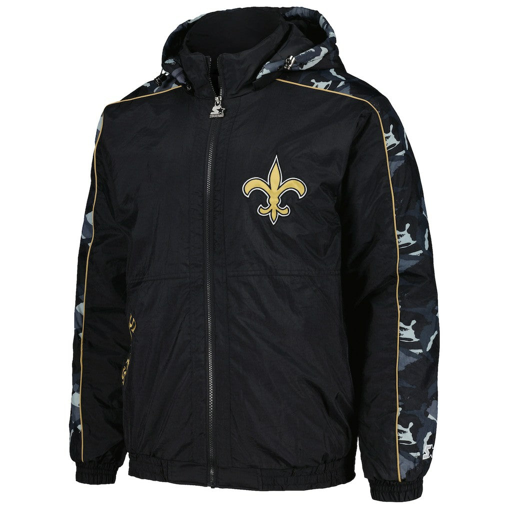 New Orleans Saints Starter Thursday Night Gridiron Full-Zip Hoodie - Black Hoodies
