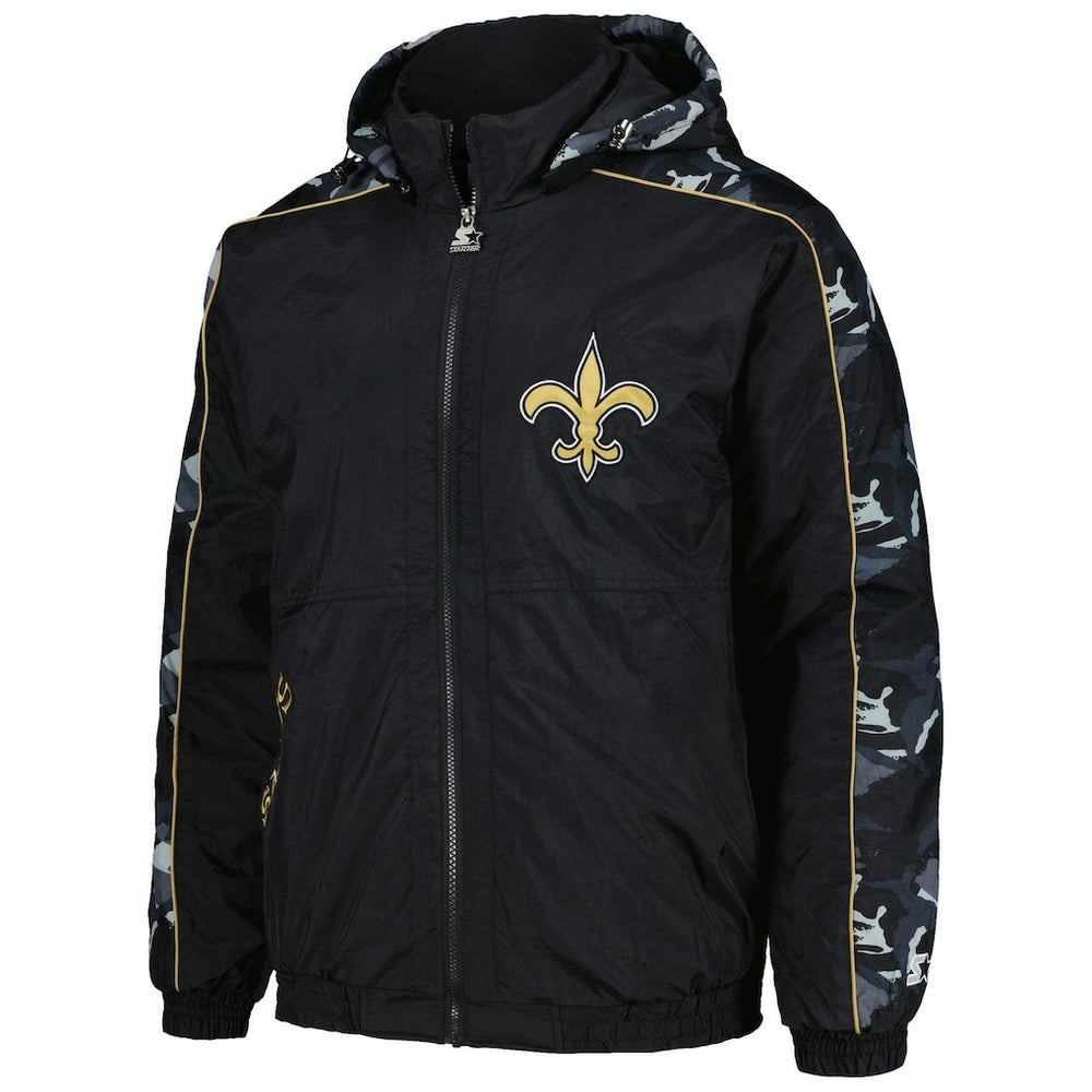 New Orleans Saints Starter Thursday Night Gridiron Full-Zip Hoodie - Black Hoodies