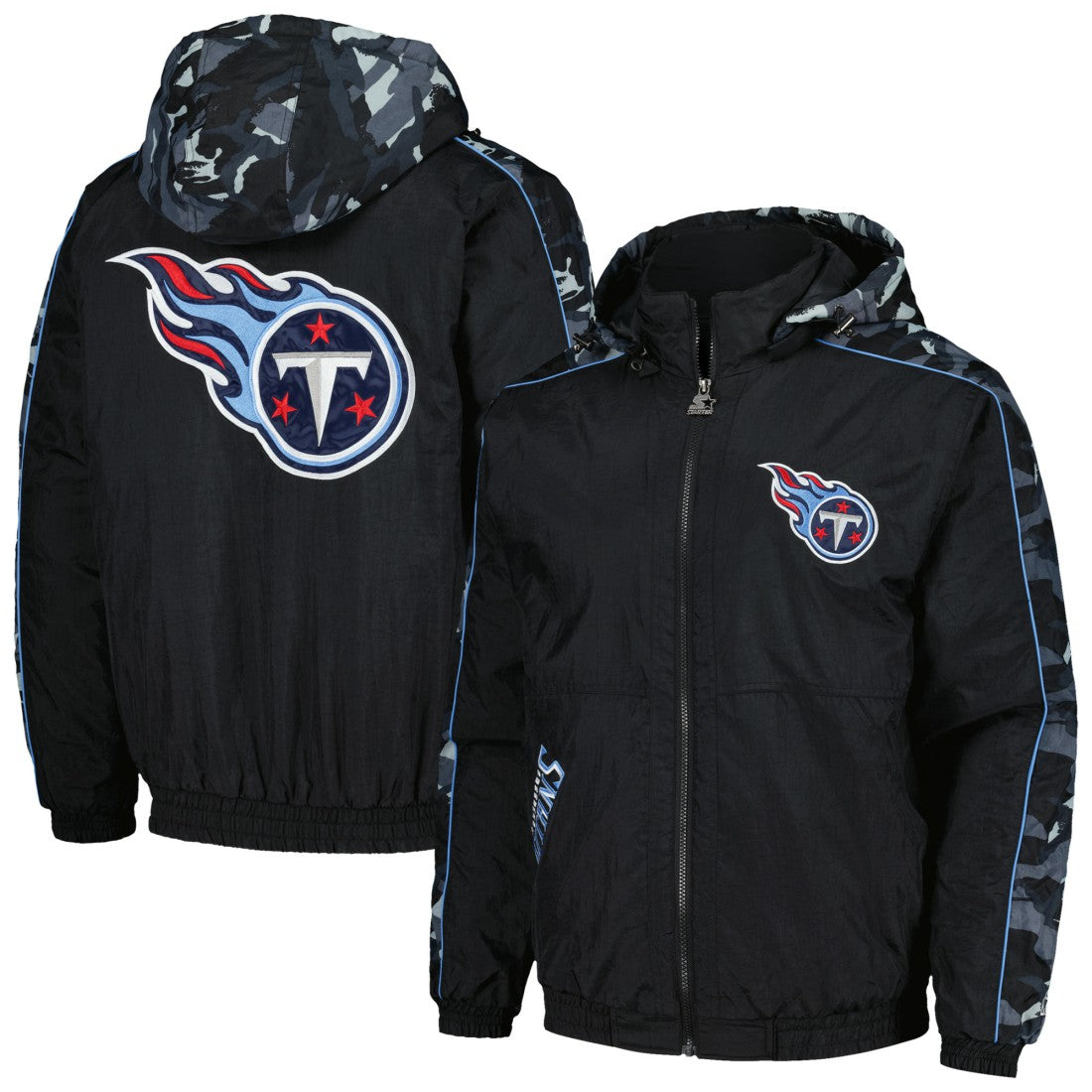 Tennessee Titans Starter Thursday Night Gridiron Full-Zip Hoodie - Black Hoodies