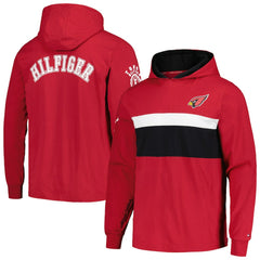 Arizona Cardinals Tommy Hilfiger Morgan Long Sleeve Hoodie T-Shirt - Cardinal Hoodies