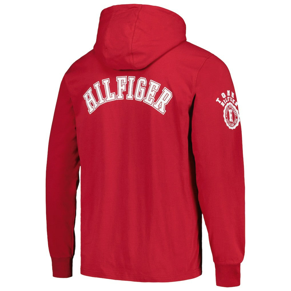 Arizona Cardinals Tommy Hilfiger Morgan Long Sleeve Hoodie T-Shirt - Cardinal Hoodies