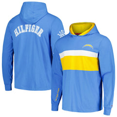 Los Angeles Chargers Tommy Hilfiger Morgan Long Sleeve Hoodie T-Shirt - Powder Blue Hoodies