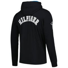 Carolina Panthers Tommy Hilfiger Morgan Long Sleeve Hoodie T-Shirt - Black Hoodies