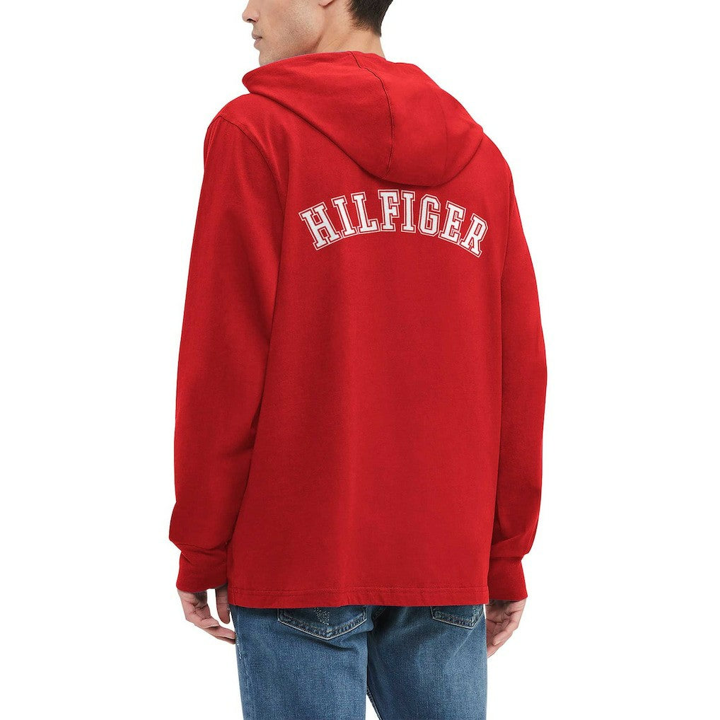 Atlanta Falcons Tommy Hilfiger Morgan Long Sleeve Hoodie T-Shirt - Red Hoodies