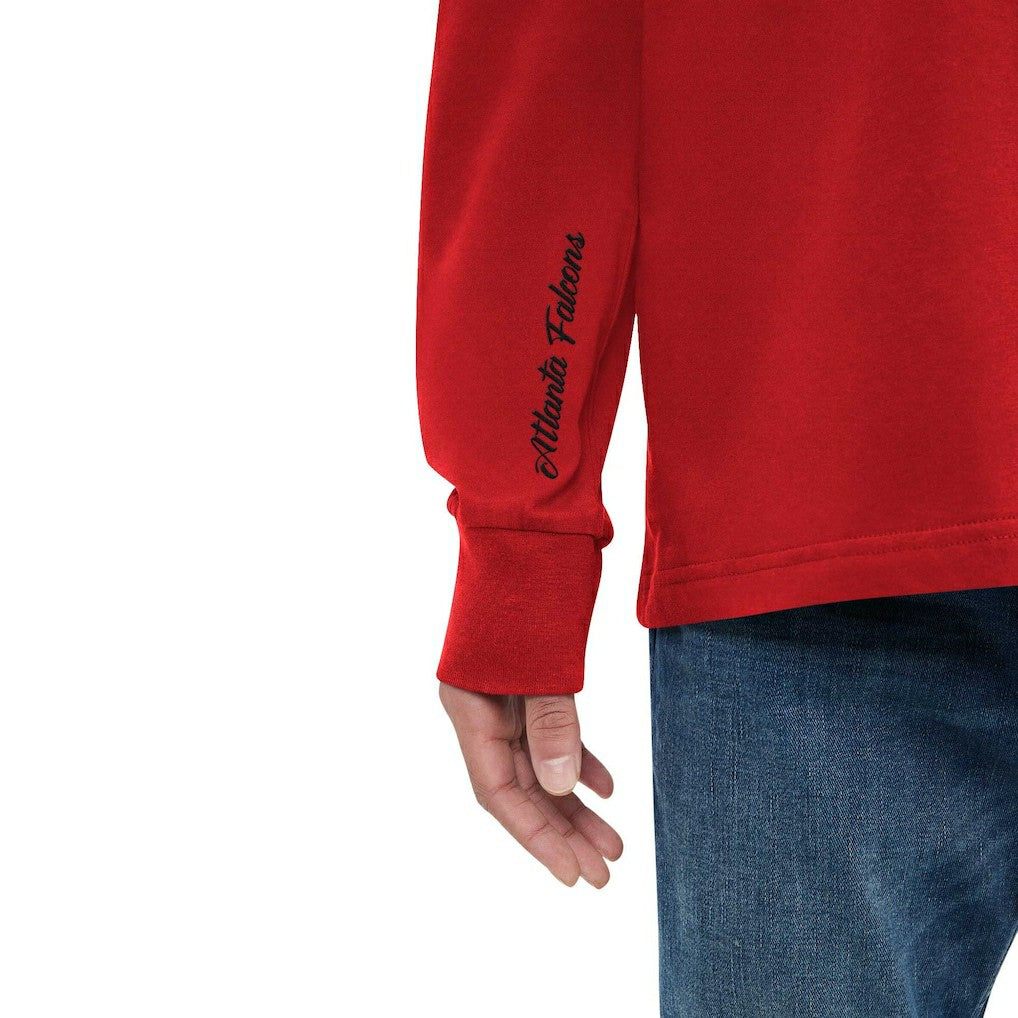 Atlanta Falcons Tommy Hilfiger Morgan Long Sleeve Hoodie T-Shirt - Red Hoodies