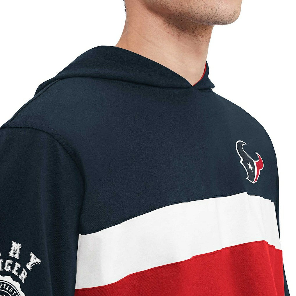 Houston Texans Tommy Hilfiger Morgan Long Sleeve Hoodie T-Shirt - Navy Hoodies