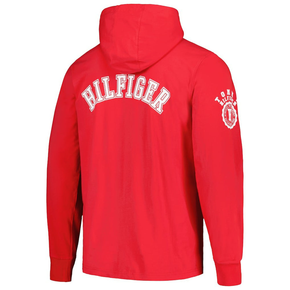 Kansas City Chiefs Tommy Hilfiger Morgan Long Sleeve Hoodie T-Shirt - Red Hoodies