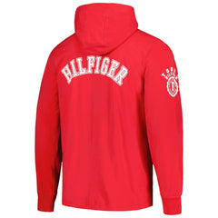 Kansas City Chiefs Tommy Hilfiger Morgan Long Sleeve Hoodie T-Shirt - Red Hoodies