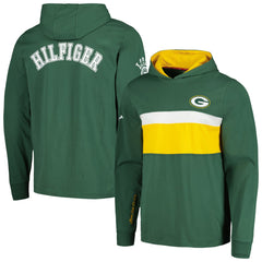Green Bay Packers Tommy Hilfiger Morgan Long Sleeve Hoodie T-Shirt - Green Hoodies