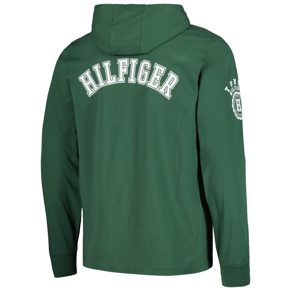 Green Bay Packers Tommy Hilfiger Morgan Long Sleeve Hoodie T-Shirt - Green Hoodies