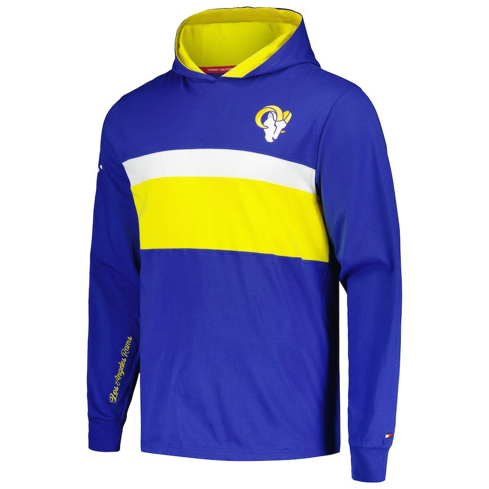 Los Angeles Rams Tommy Hilfiger Morgan Long Sleeve Hoodie T-Shirt - Royal Hoodies