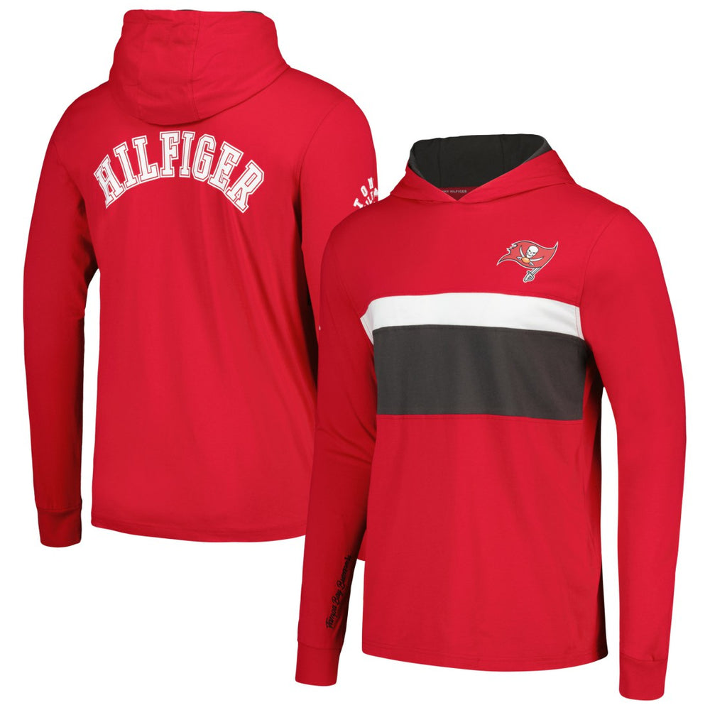 Tampa Bay Buccaneers Tommy Hilfiger Morgan Long Sleeve Hoodie T-Shirt - Red Hoodies