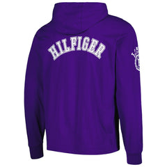 Minnesota Vikings Tommy Hilfiger Morgan Long Sleeve Hoodie T-Shirt - Purple Hoodies