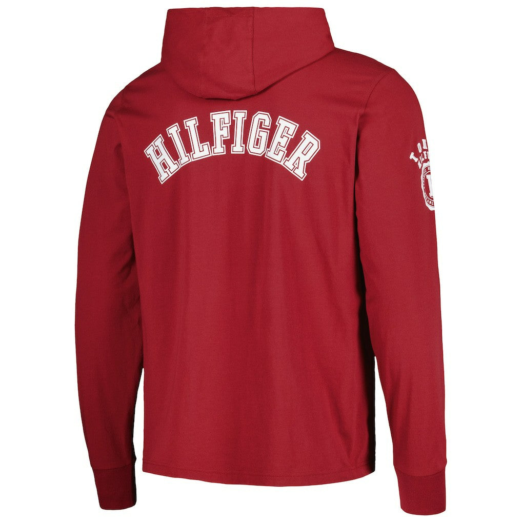 Washington Commanders Tommy Hilfiger Morgan Long Sleeve Hoodie T-Shirt - Burgundy Hoodies