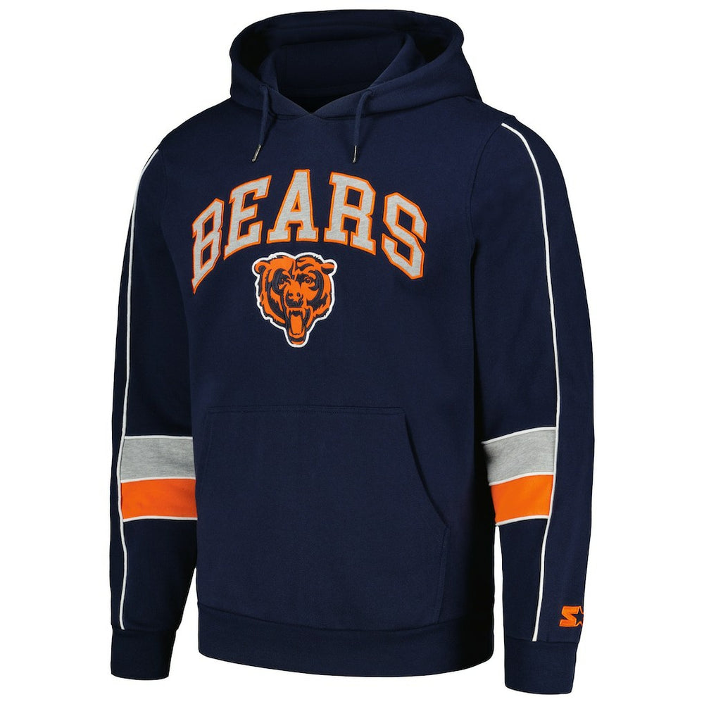Chicago Bears Starter Captain Pullover Hoodie - Navy Hoodies