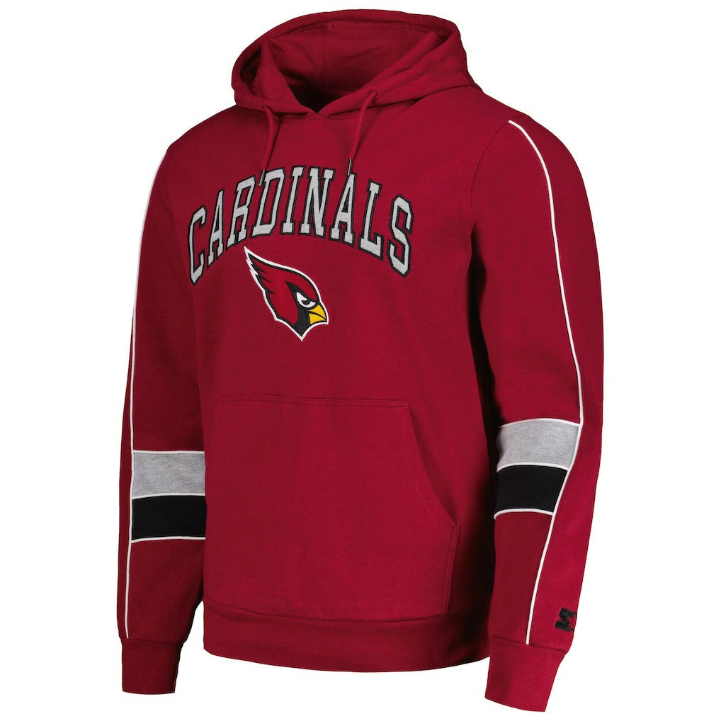 Arizona Cardinals Starter Captain Pullover Hoodie - Cardinal Hoodies