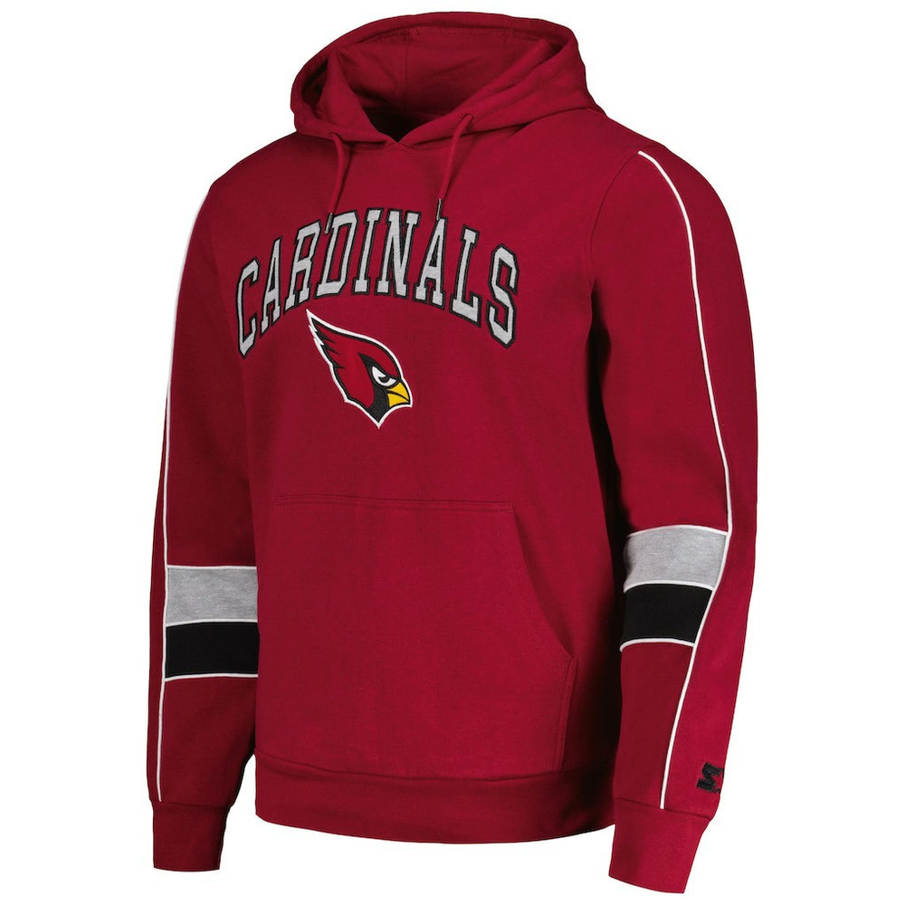Arizona Cardinals Starter Captain Pullover Hoodie - Cardinal Hoodies