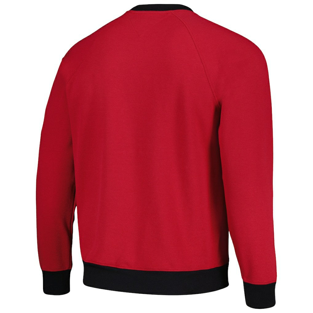 Arizona Cardinals Tommy Hilfiger Reese Raglan Tri-Blend Pullover Sweatshirt - Cardinal Pullover