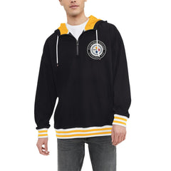 Pittsburgh Steelers Tommy Hilfiger Aaron Quarter-Zip Hoodie - Black Hoodies