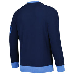 Tennessee Titans Tommy Hilfiger Reese Raglan Tri-Blend Pullover Sweatshirt - Navy Pullover