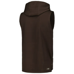 Cleveland Browns MSX by Michael Strahan Marathon Sleeveless Pullover Hoodie - Brown Hoodies