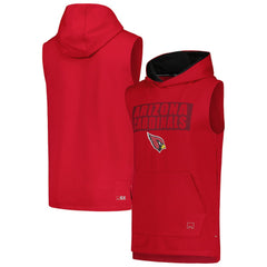 Arizona Cardinals MSX by Michael Strahan Marathon Sleeveless Pullover Hoodie - Cardinal Hoodies